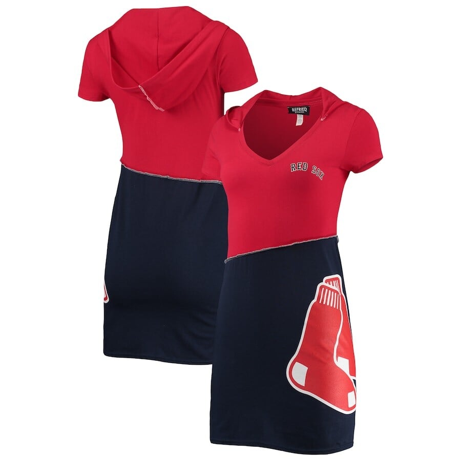 

Платье-худи Refried Apparel Boston Red Sox, красный