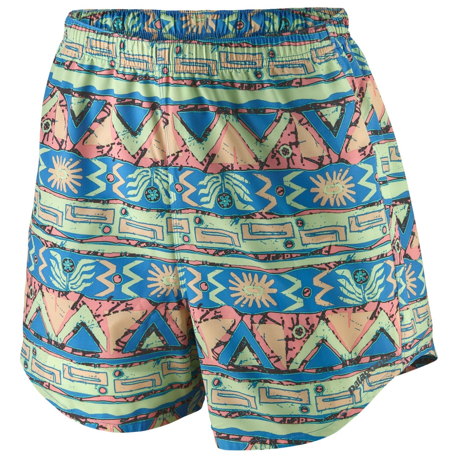 

Шорты для бега Patagonia Women's Trailfarer Shorts 4,5'', цвет High Hopes Geo/Salamander Green