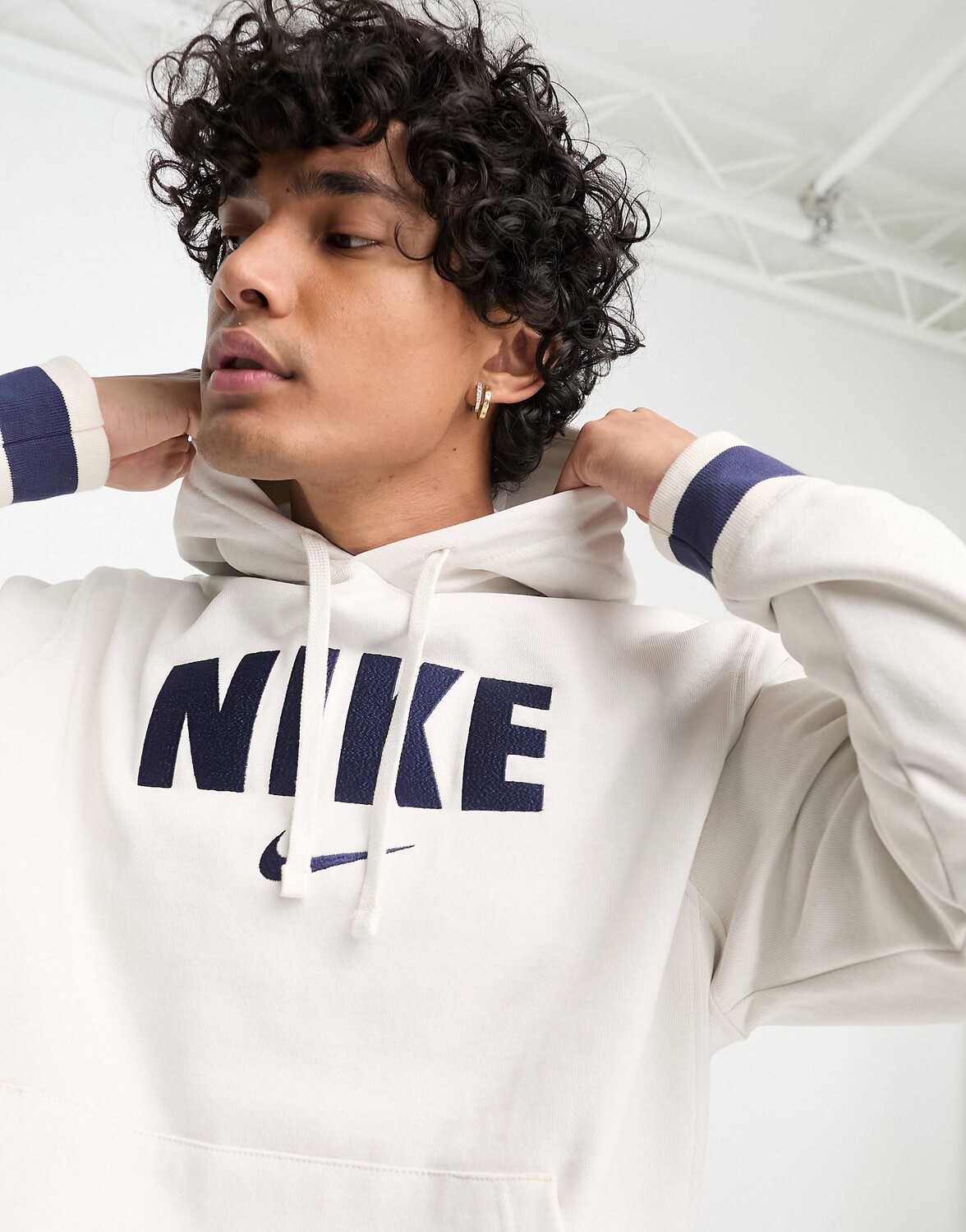 

Белая флисовая худи Nike Retro, Белый
