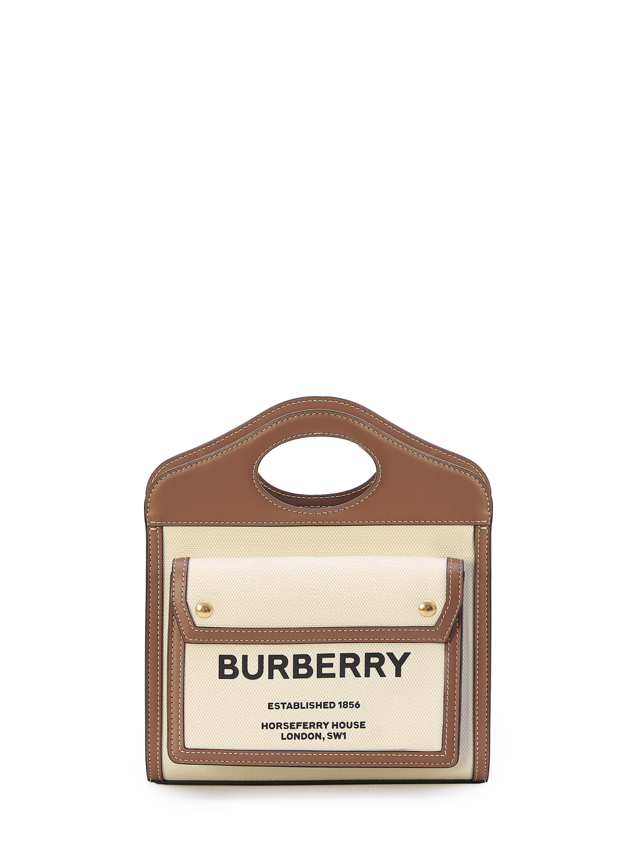 Мини сумка Burberry Pocket, кремовый