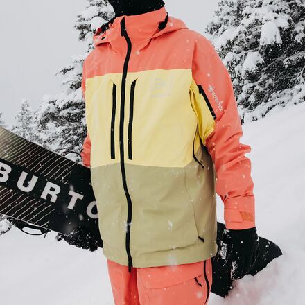 Куртка Swash AK GORE-TEX мужская Burton, цвет Reef Pink/Buttermilk/Mushroom