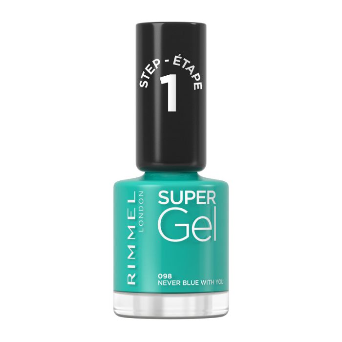 Лак для ногтей Super Gel by Kate Moss Nail Polish Rimmel, 98 Never Bluw With You