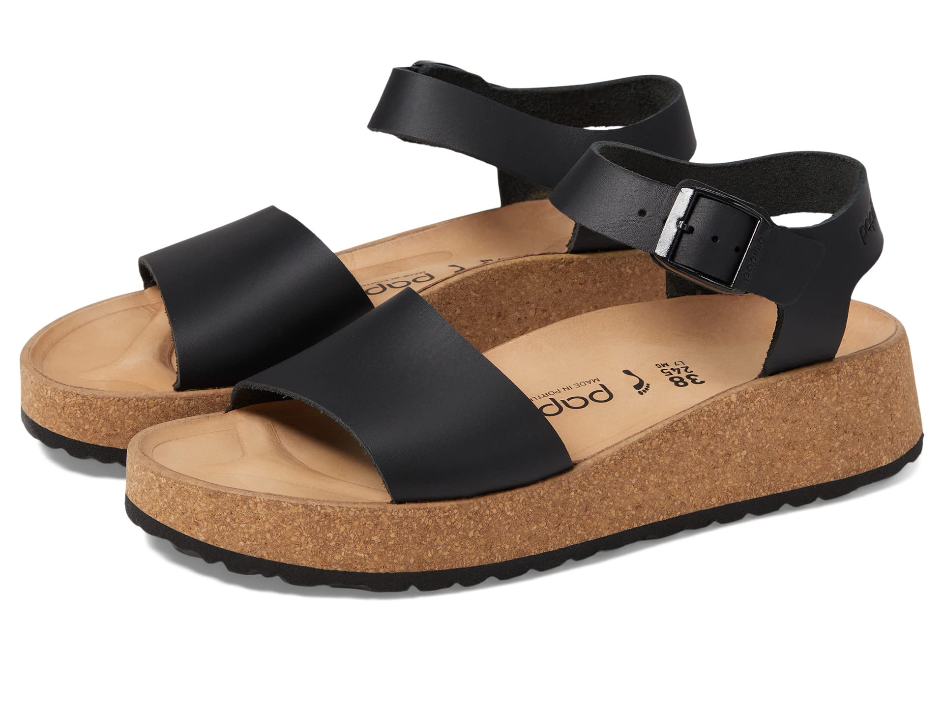 

Сандалии Birkenstock Papillio by Birkenstock Glenda Platform Sandal, черный