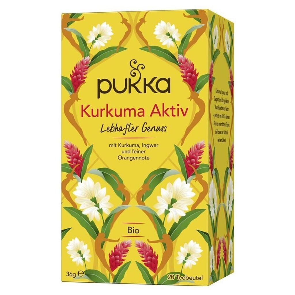 

Травяной чай Pukka с куркумой, активный, с тонкой апельсиновой ноткой, 20 чашек, 36 г x 4, в упаковке 4 шт. Pukka Herbs