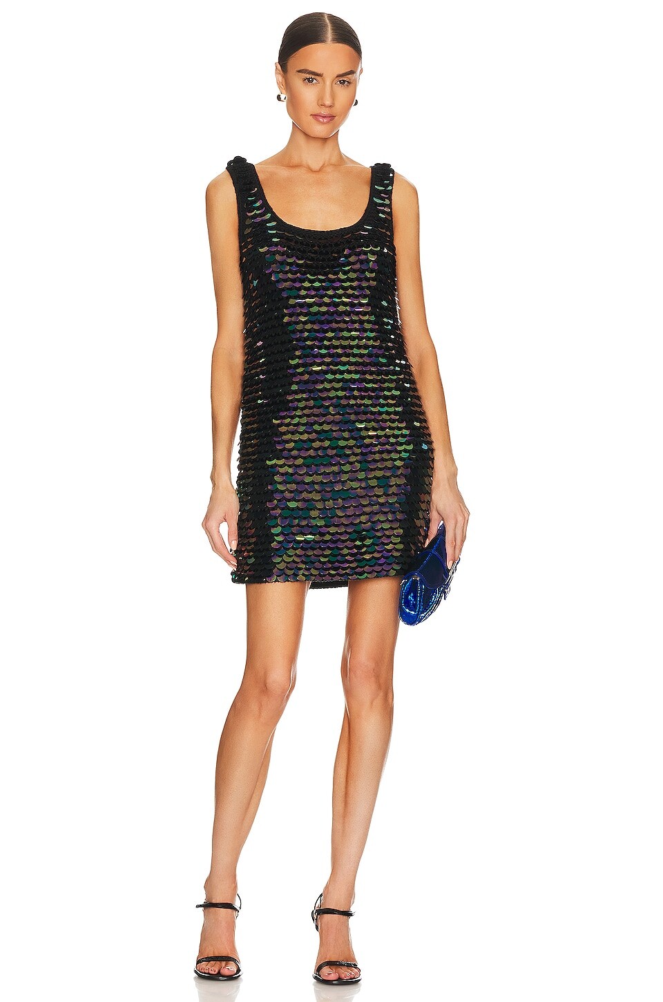 

Платье мини JoosTricot Sequins Crochet, черный