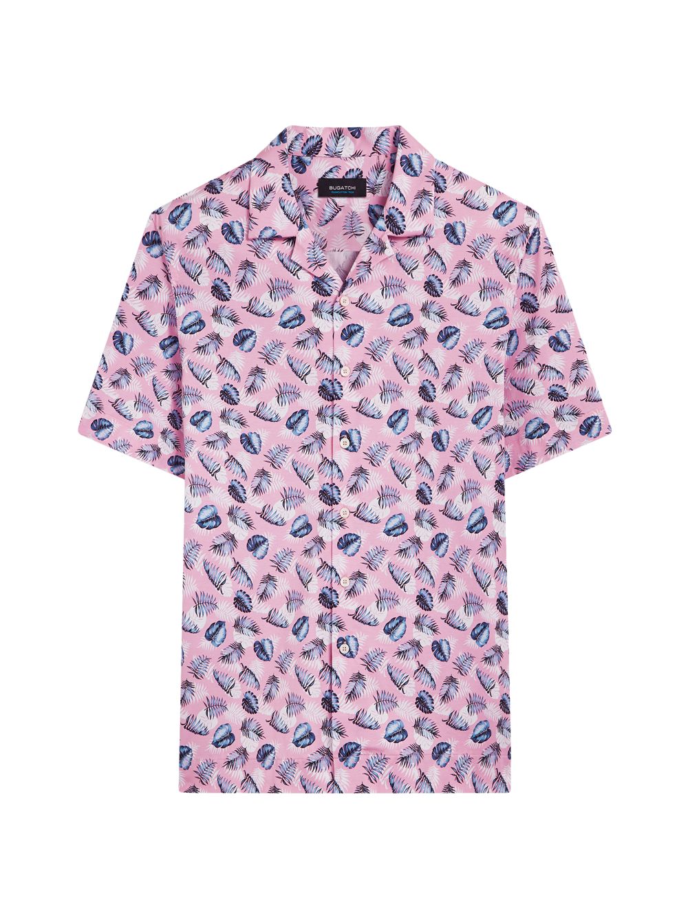 цена Рубашка с коротким рукавом с принтом Bugatchi, розовый