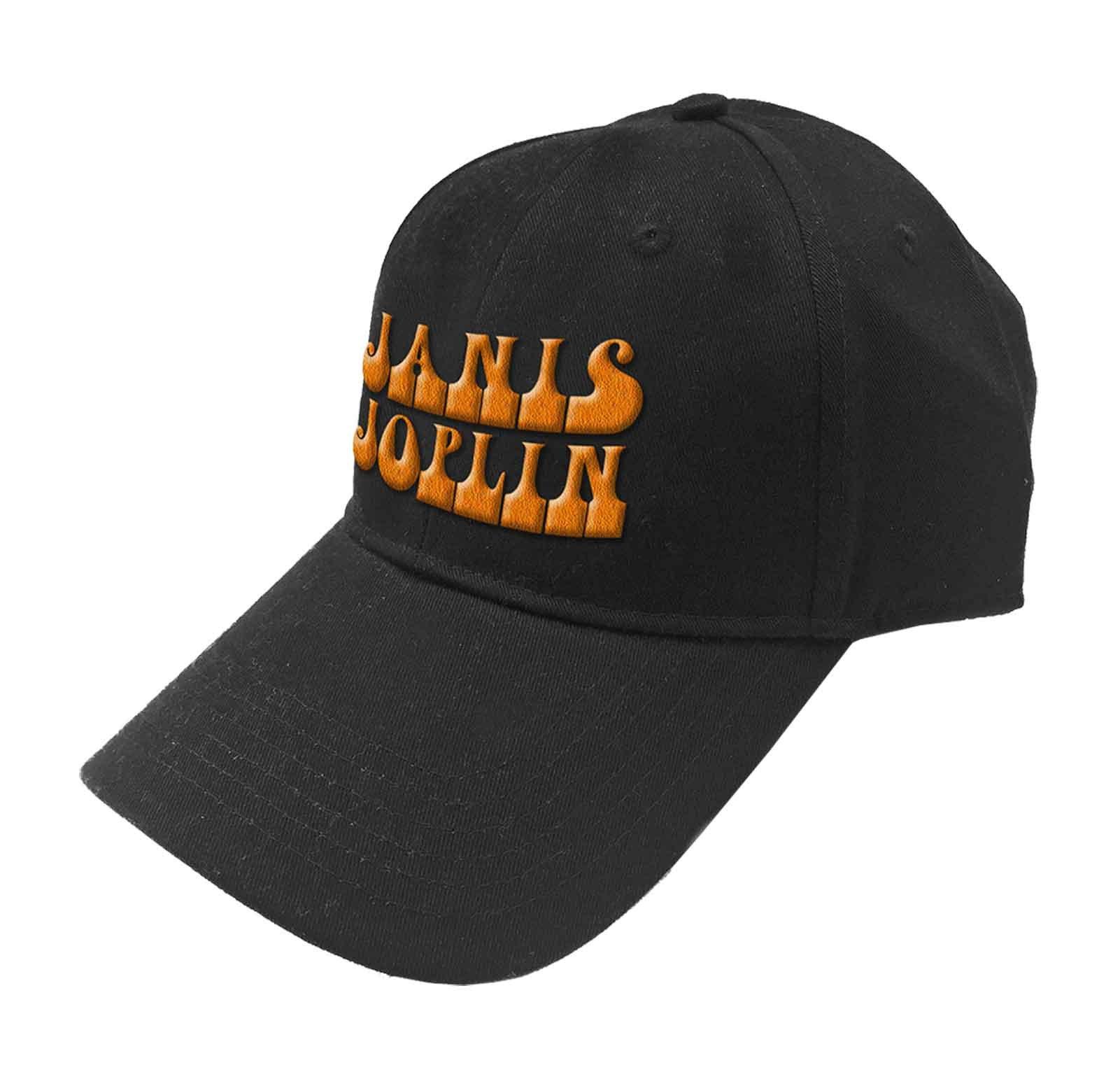 цена Оранжевая бейсболка с логотипом и ремешком на спине Janis Joplin, черный