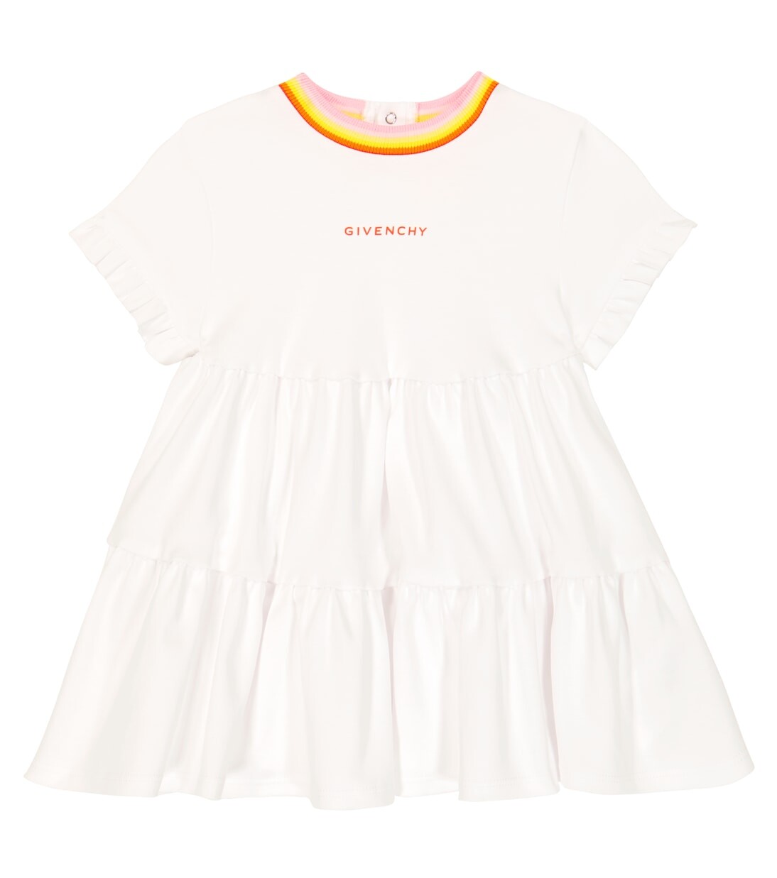 

Платье из хлопкового джерси с логотипом baby baby Givenchy Kids, белый