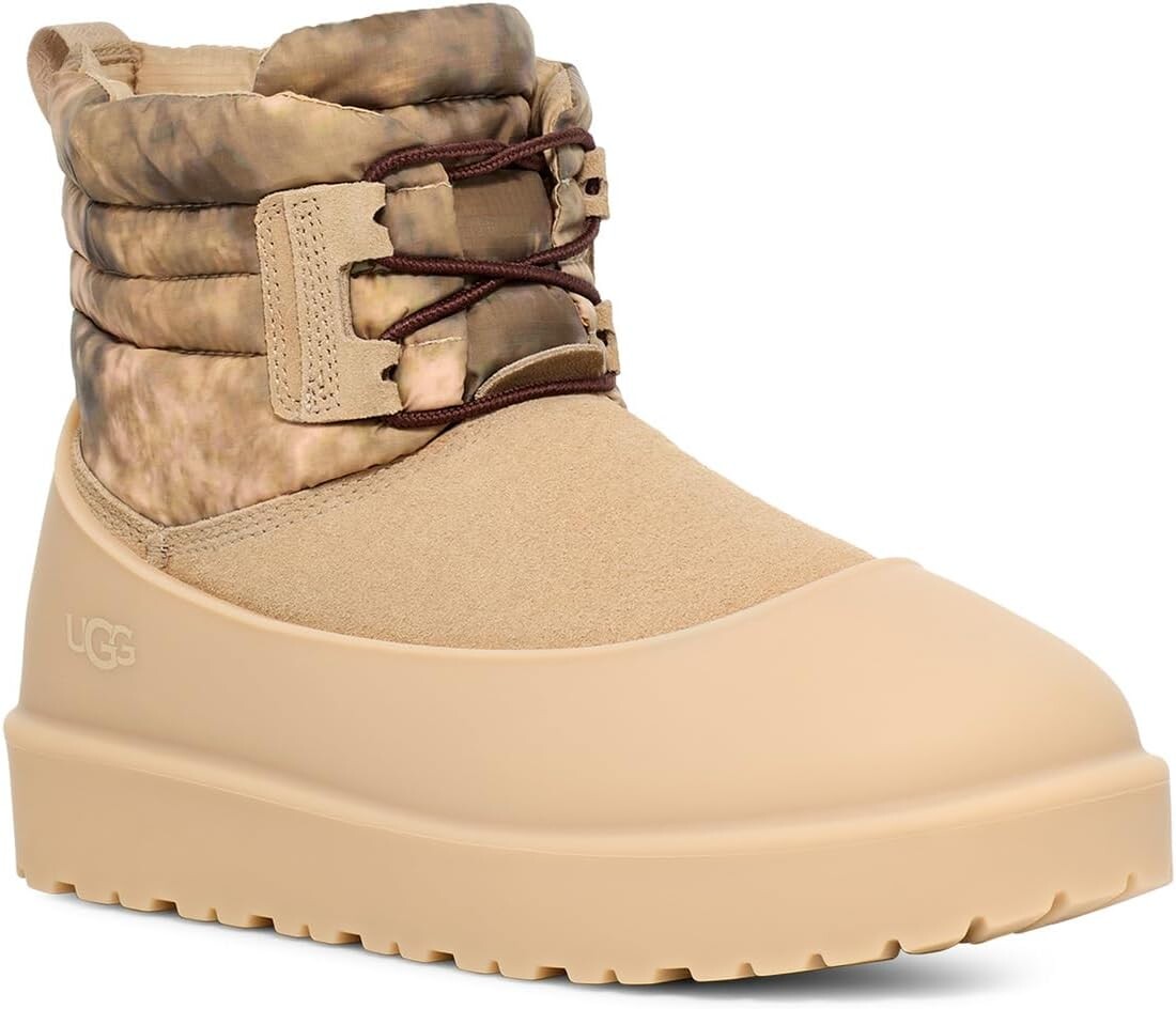 

Сапоги Classic Mini Lace Weather Smokescreen UGG, цвет Mustard Seed