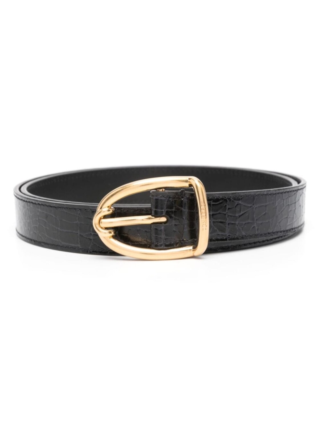 

TOM FORD crocodile-effect leather belt, черный
