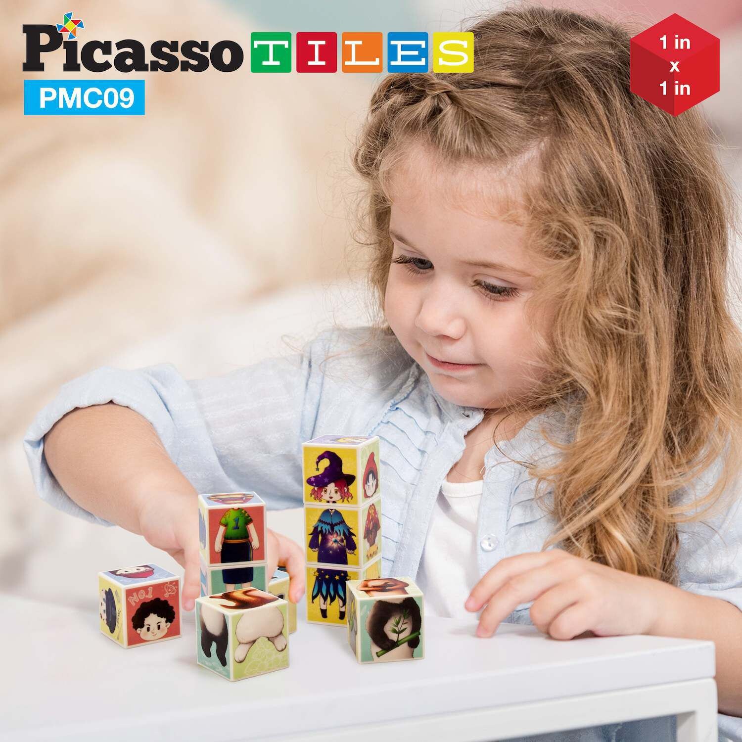 

Кубики-пазлы Mix & Match из 9 предметов Picassotiles