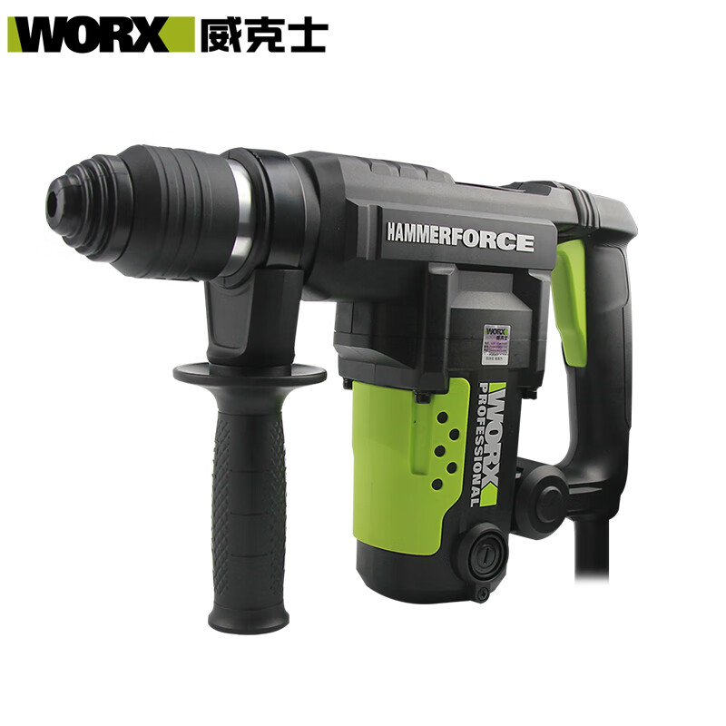 WORX WU326 однофункциональный электрический молоток, электрический кирка, мощная ударная дрель, электроинструмент промышленного класса