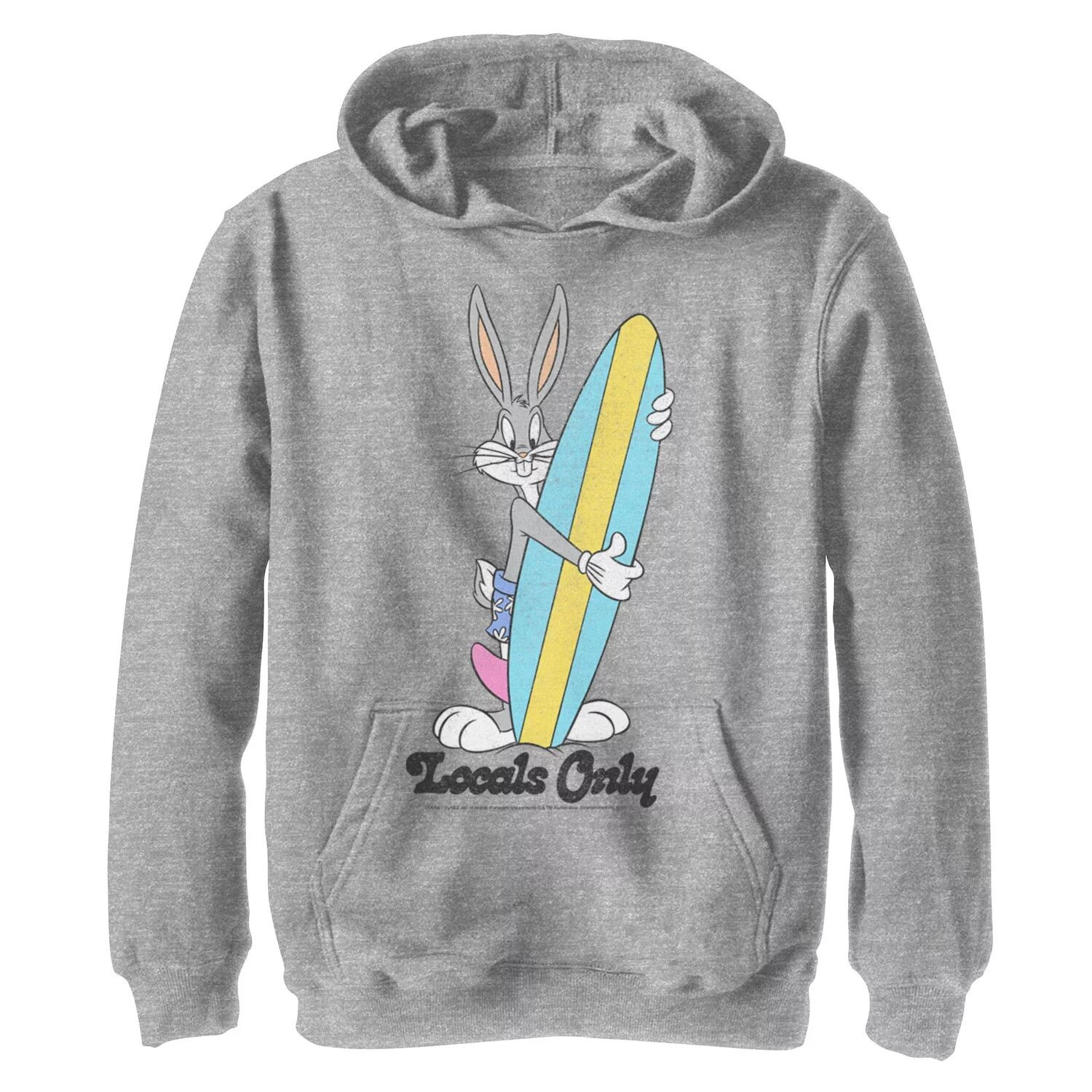 

Флисовая толстовка с рисунком Looney Tunes Bug Bunny Locals Only для мальчиков 8–20 лет Licensed Character