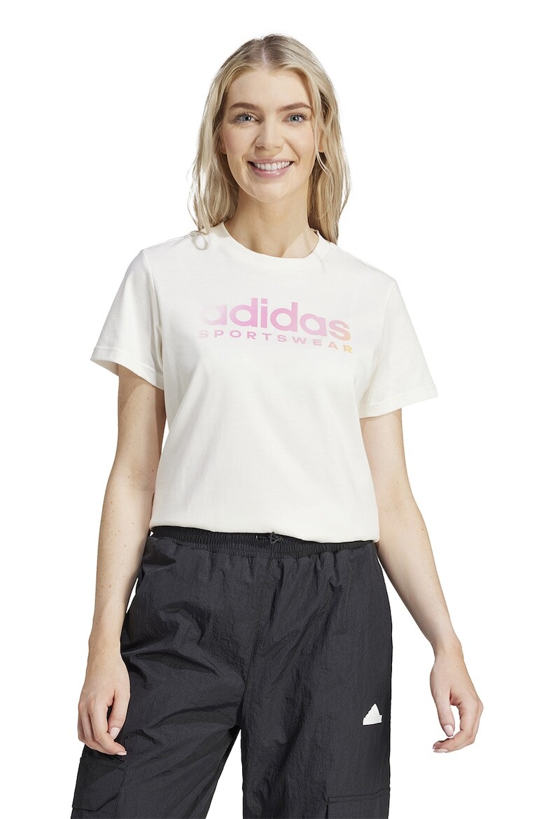 

Хлопковая футболка Adidas Sportswear, розовый