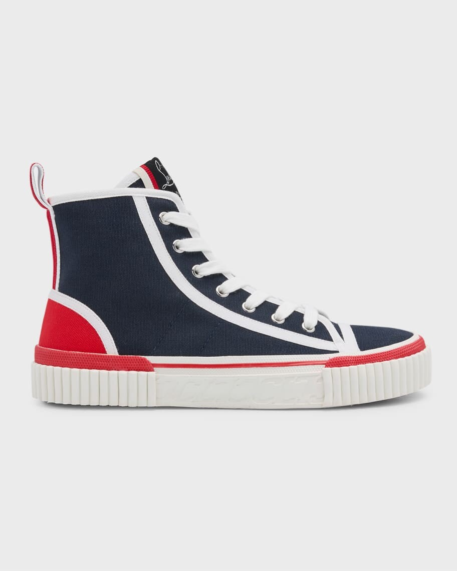 

Высокие парусиновые кроссовки Pedro Donna Christian Louboutin