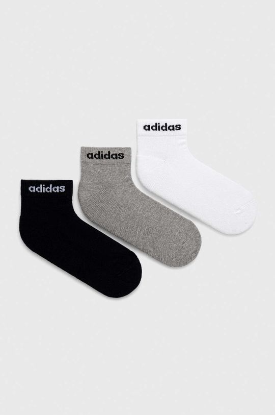 Носки , 3 пары adidas, черный носки adidas 3 пары размер os черный