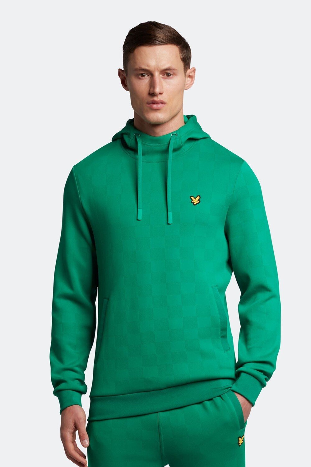 

Зеленое худи с контейнерами Lyle & Scott, зеленый