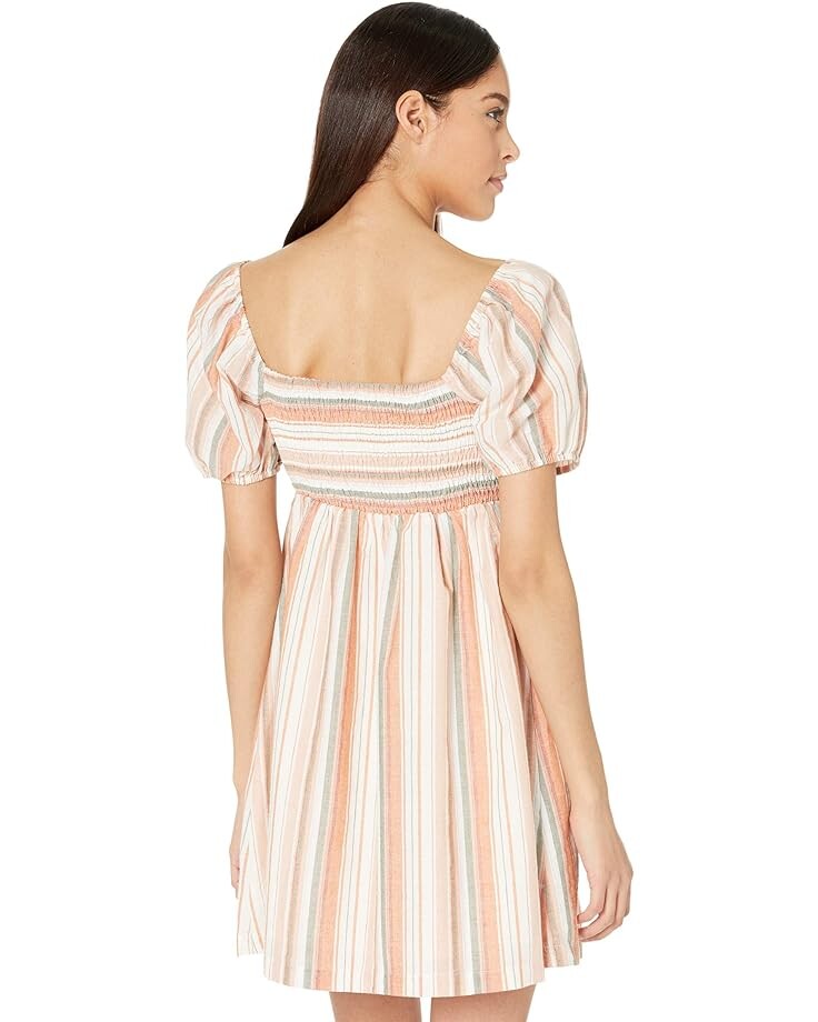 Платье Lost + Wander Skyline View Babydoll Dress, цвет Orange Multi Stripe