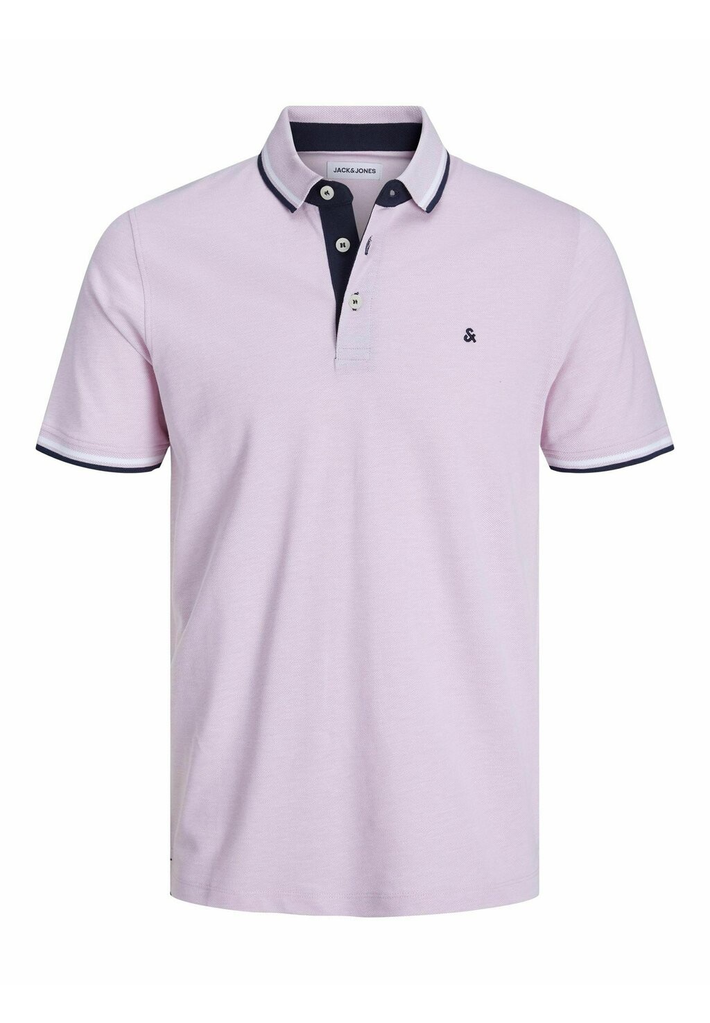 

Рубашка-поло JJEPAULOS Jack & Jones, цвет pink nectar