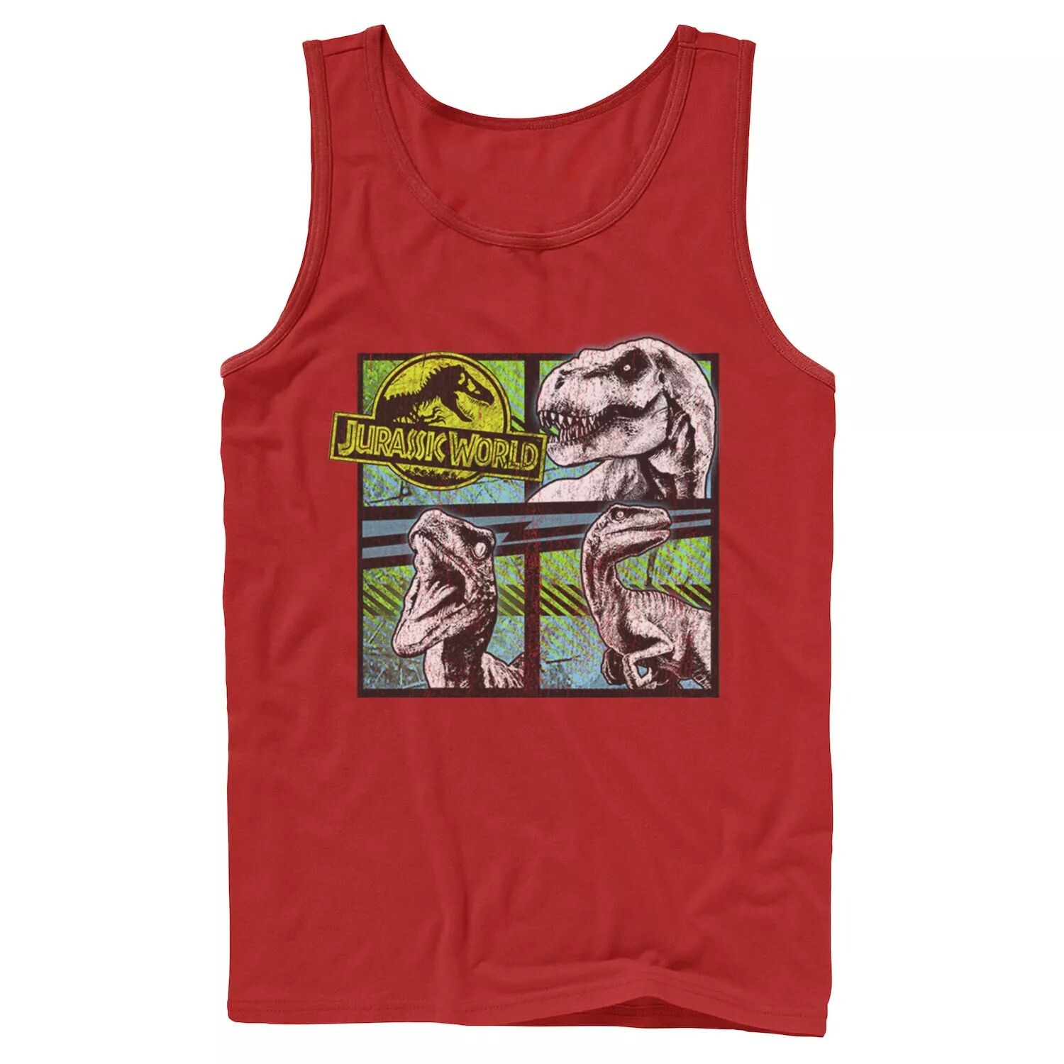 

Мужская майка Jurassic World Dinosaurs Group Of 3 с неоновым рисунком Licensed Character