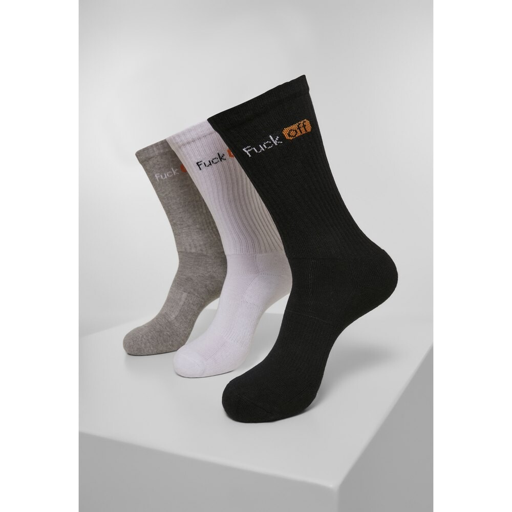 

Носки Mister Tee F**k Off (3Pcs), черный
