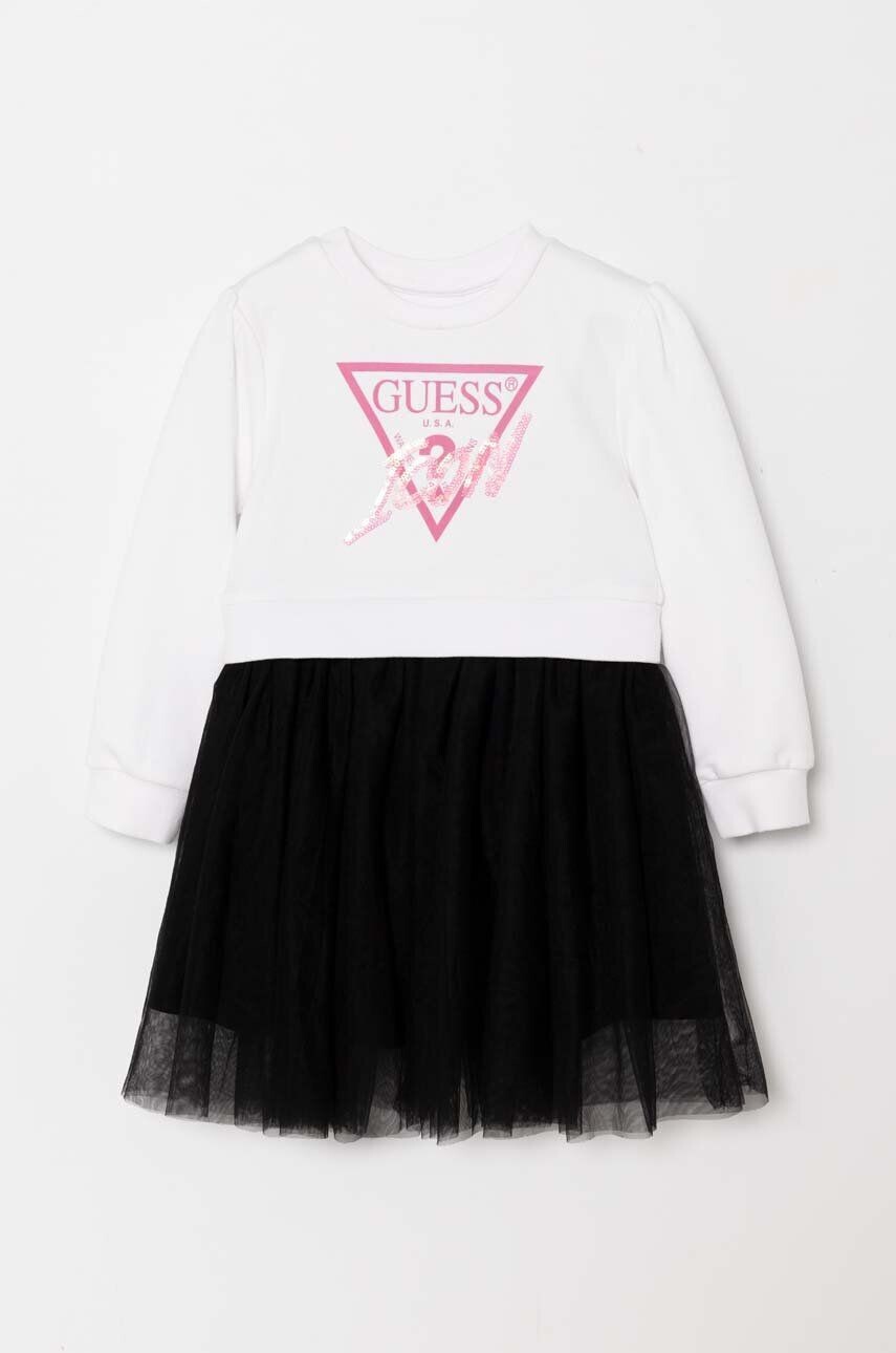 

Платье Guess из хлопка для девочки, белый