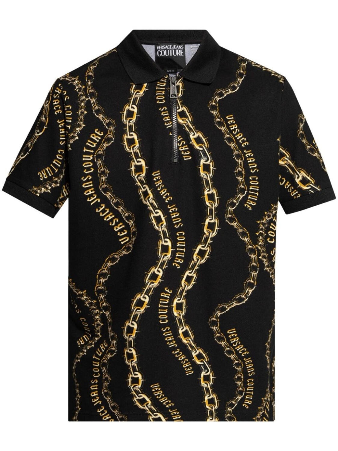 

Versace Jeans Couture рубашка-поло Chain Couture, черный