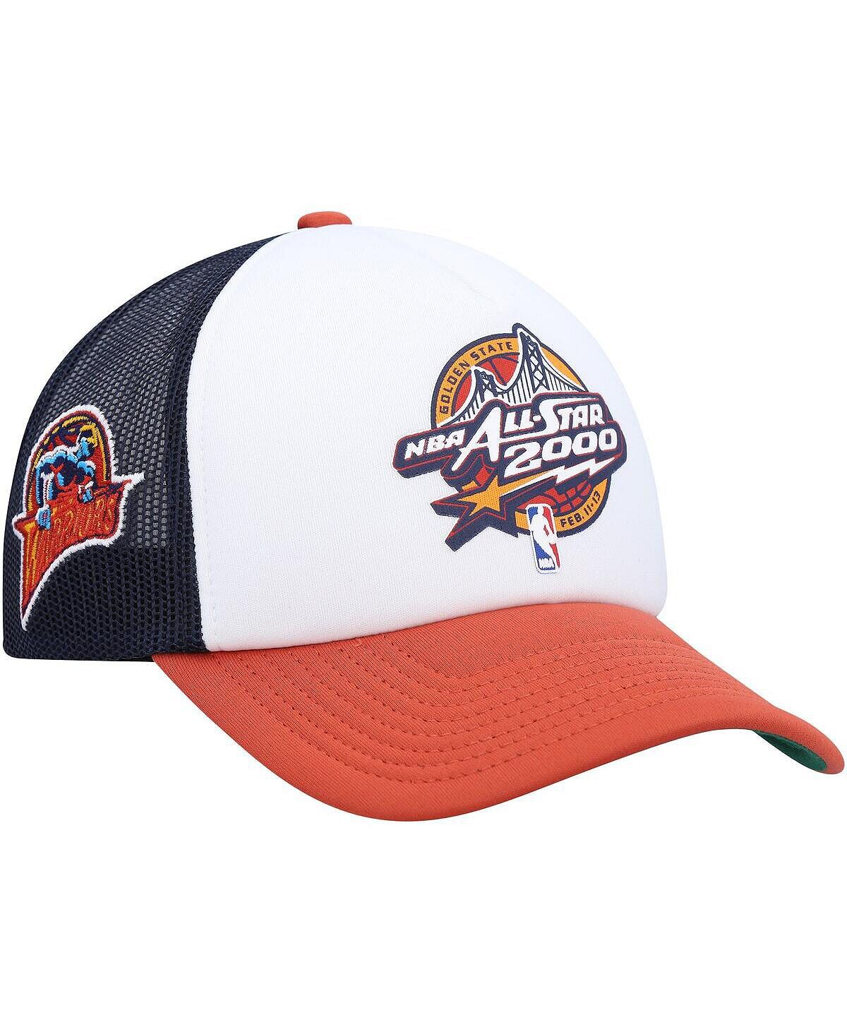 

Мужская белая кепка Golden State Warriors Hardwood Classics Party Time Trucker Snapback Mitchell & Ness