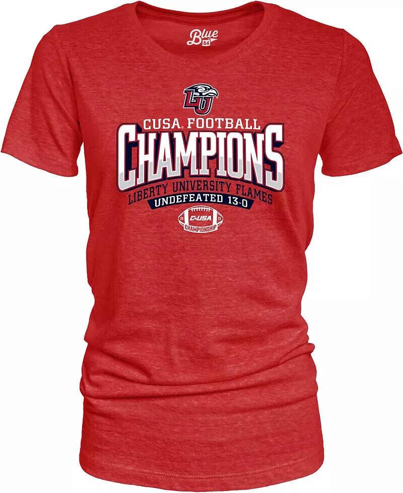 

Blue 84 Женская футболка Liberty Flames 2023 C-USA Champions 84