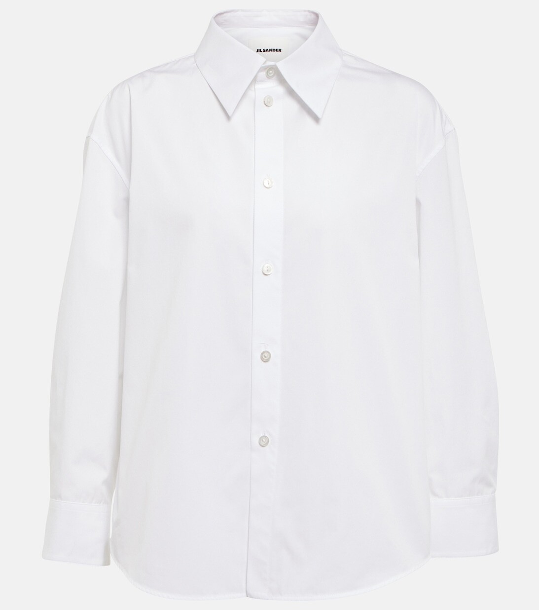 

Хлопковая рубашка JIL SANDER, белый