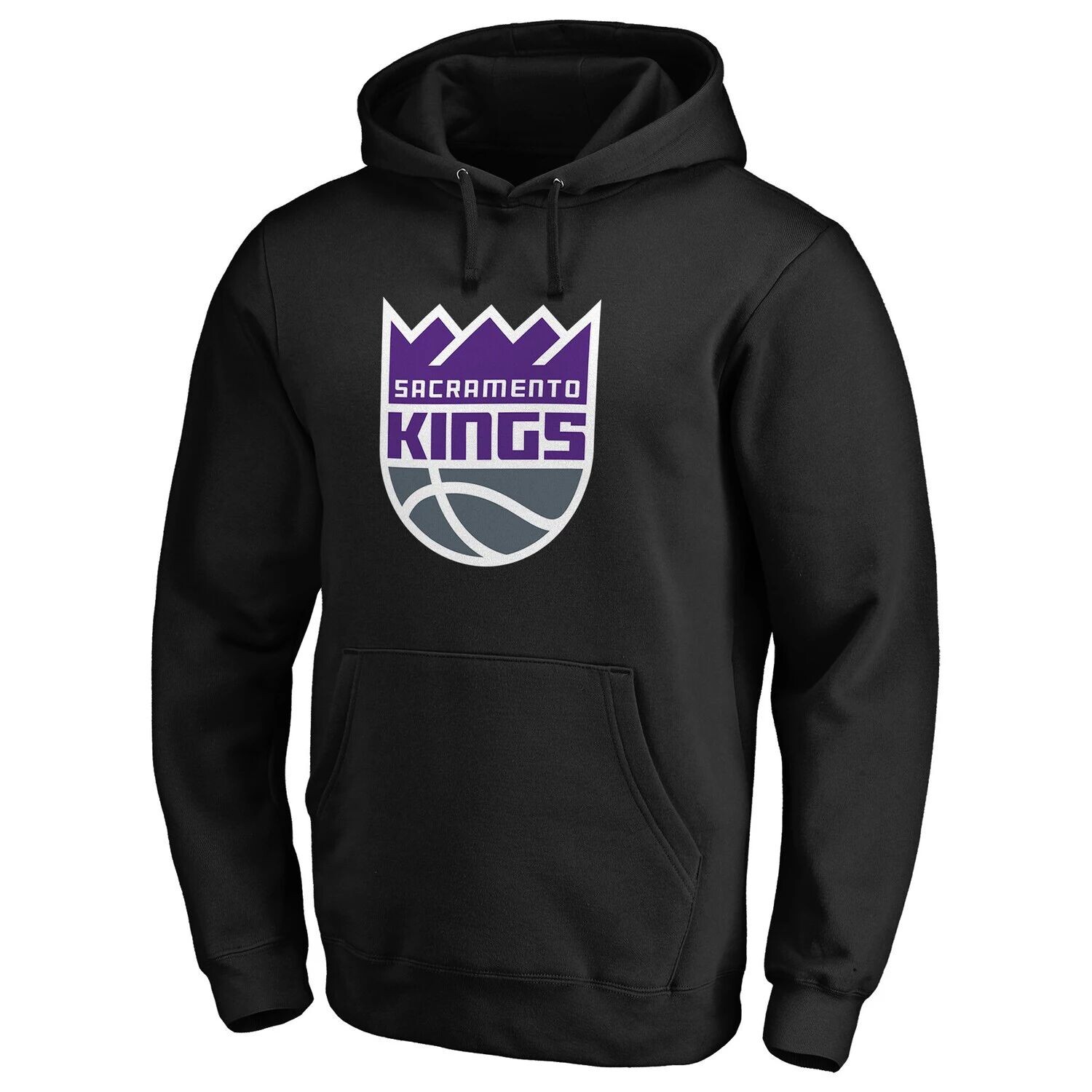

Мужской черный пуловер с капюшоном и логотипом Sacramento Kings Primary Team Fanatics