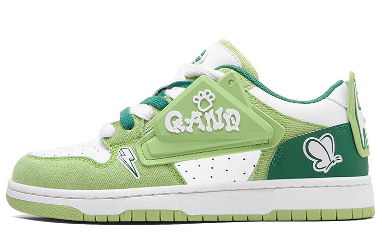 

Кроссовки Q-AND Skateboarding Shoes Unisex Low-top, зеленый/красный