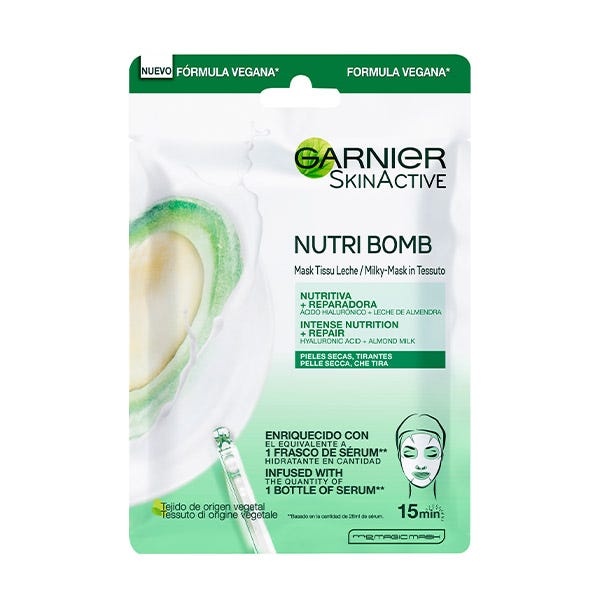 Молочная маска Tissu Nutri Bomb 28 гр Garnier