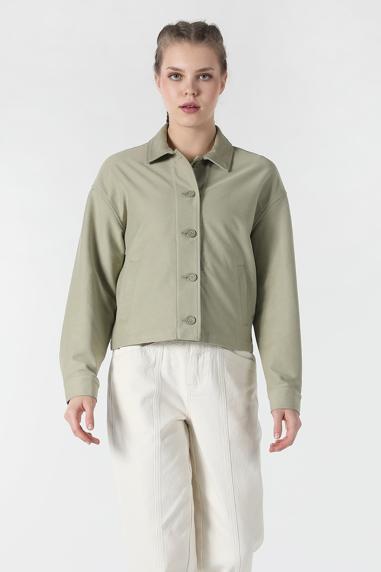Куртка на пуговицах и косых карманах Colin'S, зеленый