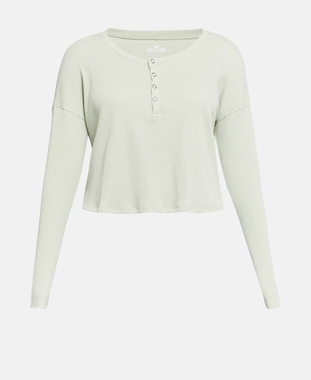 

Топ с длинными рукавами Hollister, зеленый