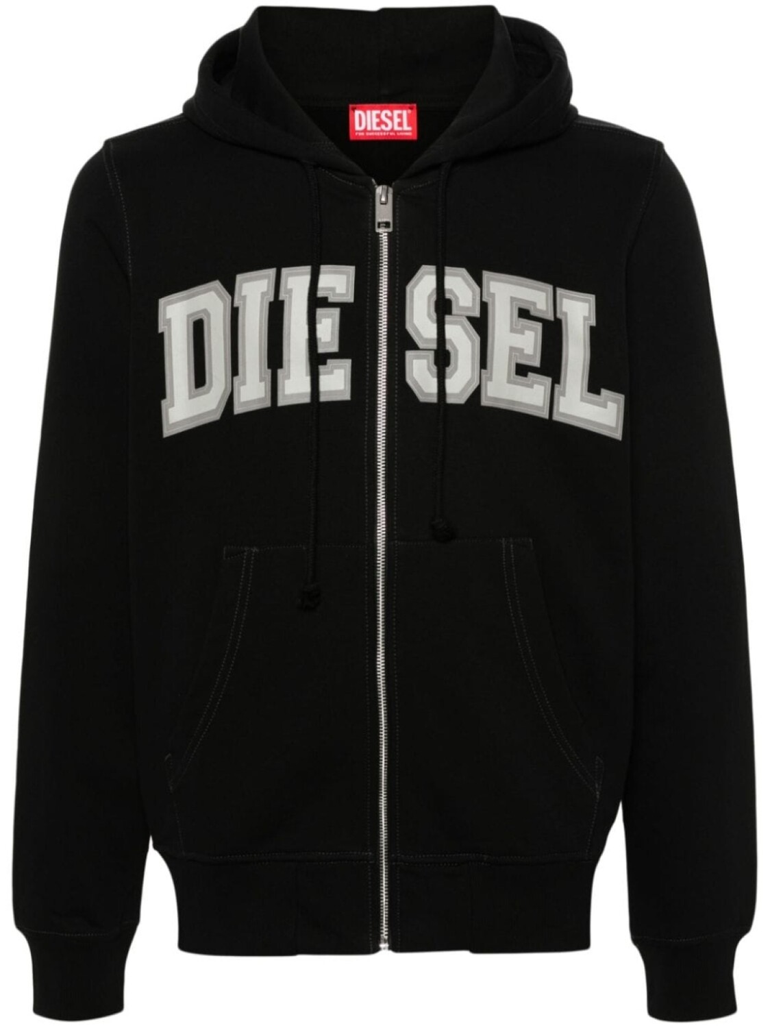 

Diesel худи S-Ginn-Hood-Zip-K12, черный