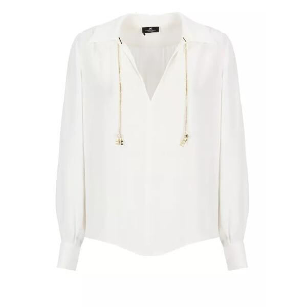 

Футболка viscose shirt Elisabetta Franchi, белый