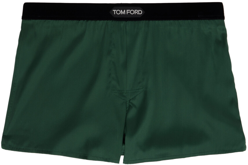 

Зеленые боксеры с нашивками TOM FORD