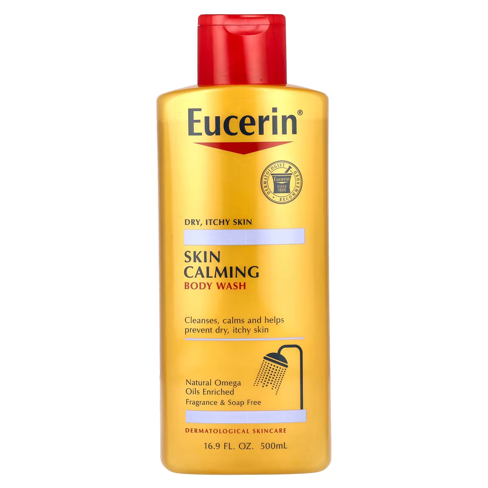Eucerin Skin Успокаивающий гель для душа для сухой, зудящей кожи, без ароматизаторов, 500 мл