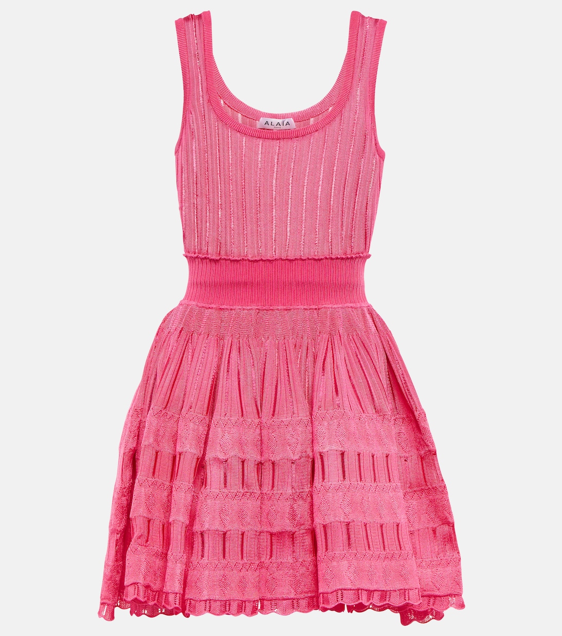 Мини-платье с кринолином ALAÏA, розовый платье мини из смесовой ткани стрейч с кринолином alaia цвет bleu gris