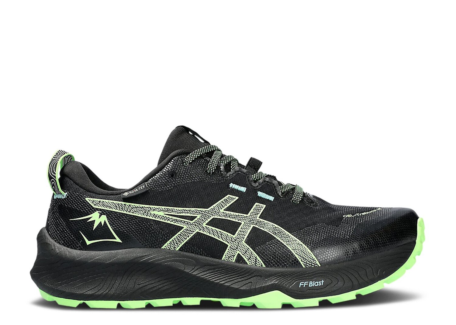 

Кроссовки ASICS Gel Trabuco 12 Gore-Tex 'Black Illuminate Green', черный