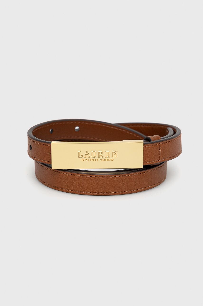 

Кожаный ремень Lauren Ralph Lauren, коричневый
