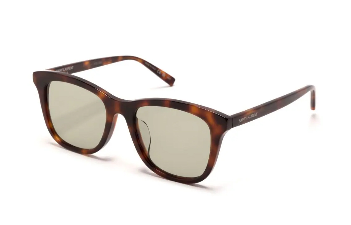 

SAINT LAURENT Мужские солнцезащитные очки, Tortoiseshell