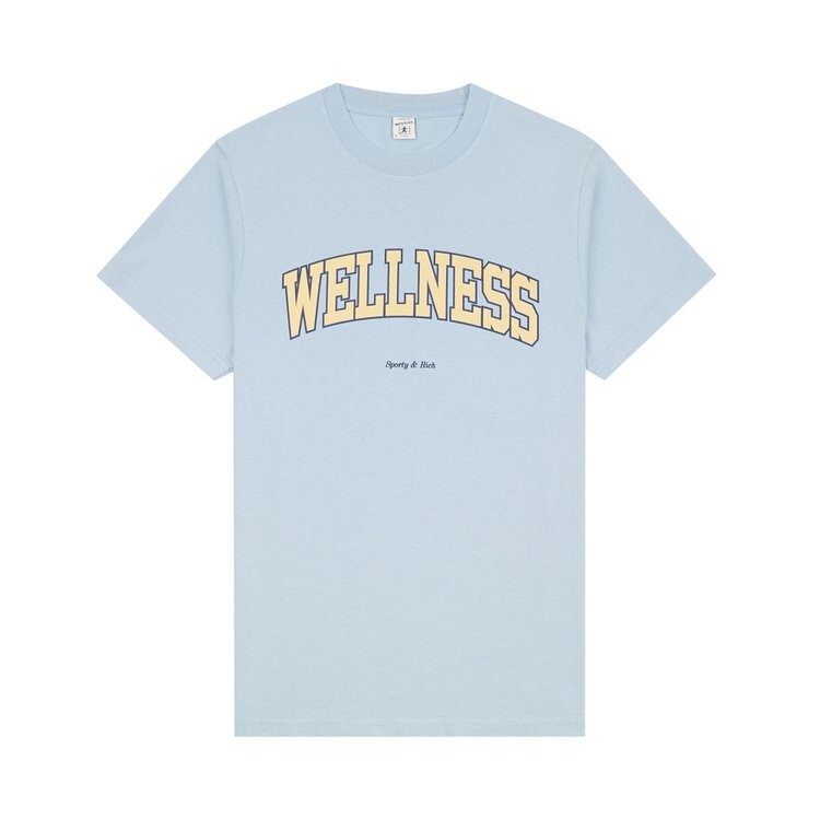 

Футболка Sporty & Rich Wellness Ivy T-Shirt, цвет China Blue/Almond/Navy