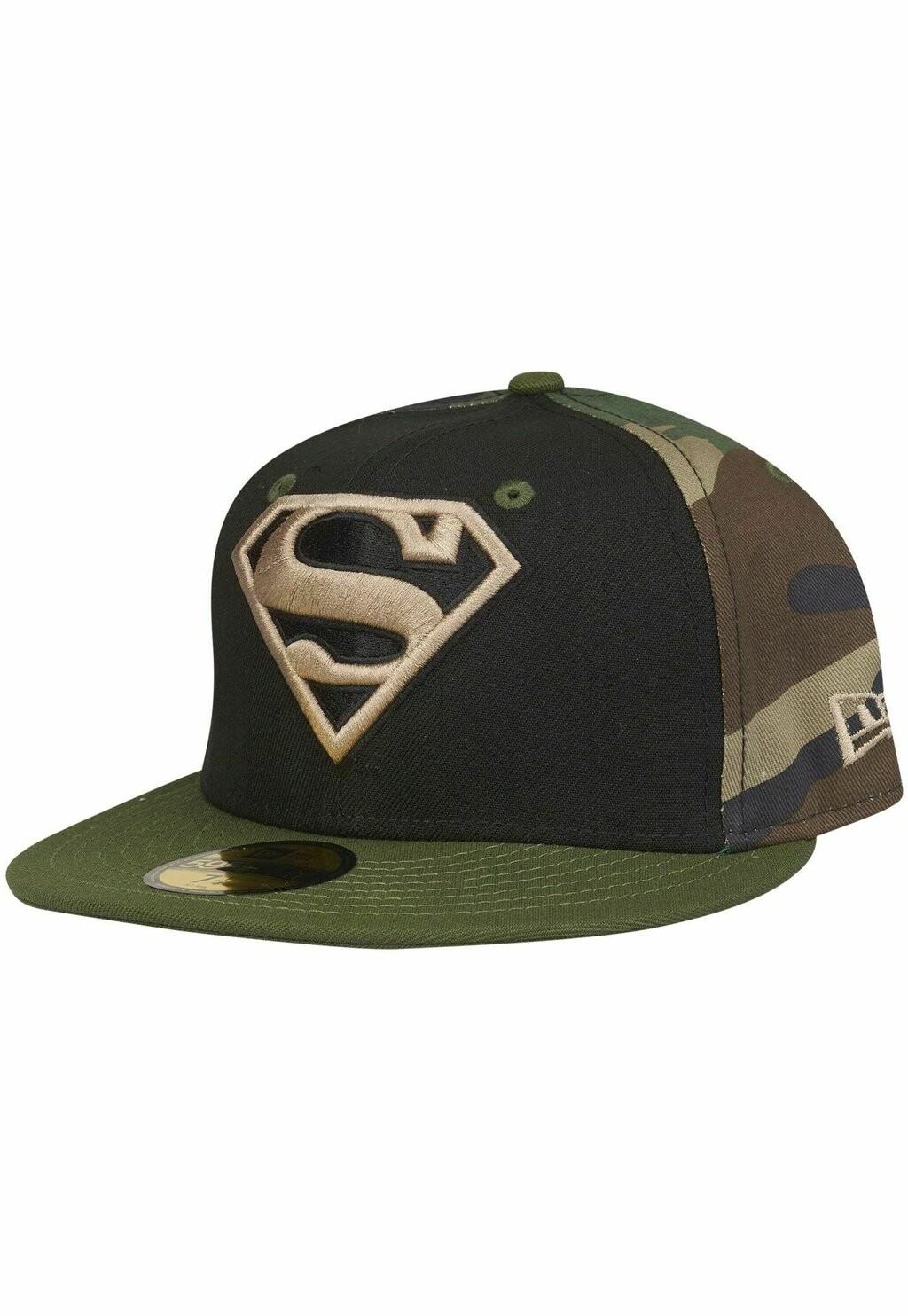 Бейсболка FIFTY SUPERMAN WOODLAND New Era, цвет wood camo