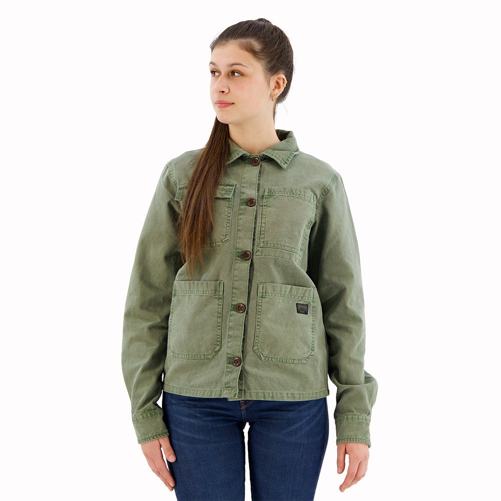 Куртка Superdry 4 Pocket Chore Lightweight, зеленый