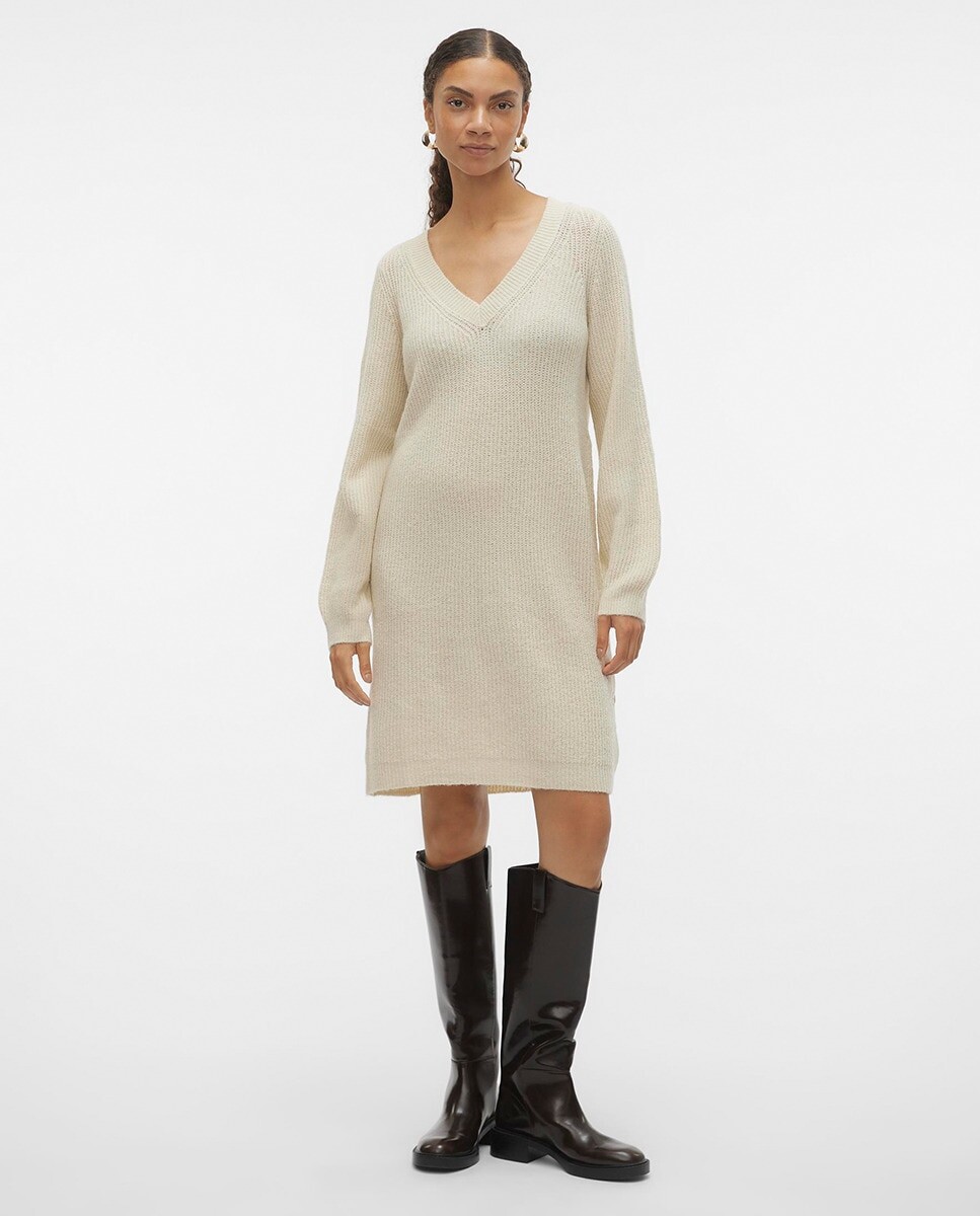 

Короткое трикотажное платье Vero Moda, шерсть