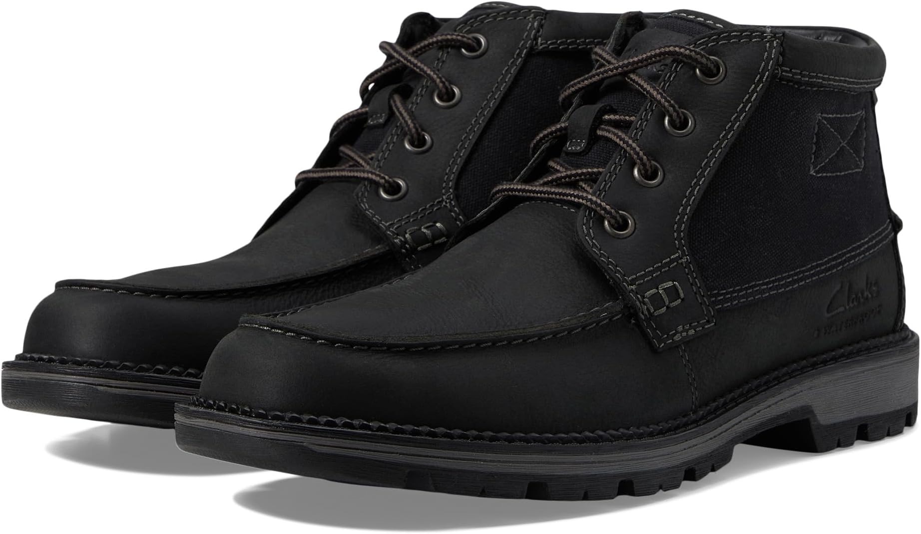 Ботинки на шнуровке Maplewalk Moc Clarks, цвет Black Combi