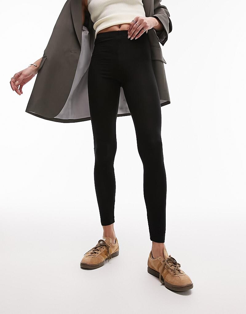 

Topshop – Basic – Черные леггинсы до щиколотки