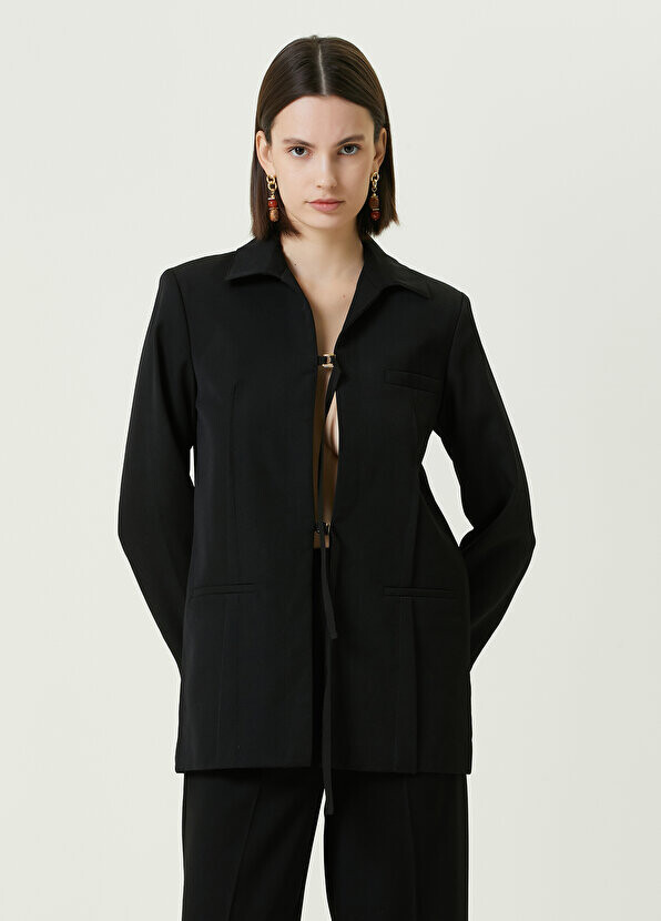 

Черная куртка с рубашечным воротником Jacquemus, Черный
